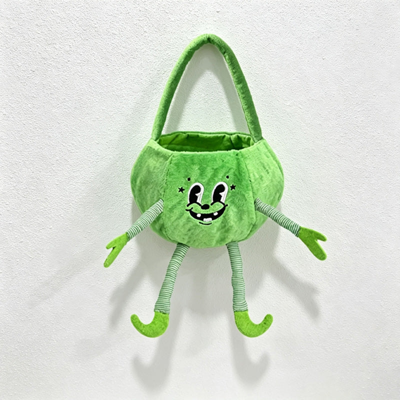 CloudNook Plush Halloween Candy Bag‑Kids Trick Or Treat Pouch