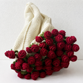 CouldNook Flower Bouquet Blanket - Layered Rolled Rose Display