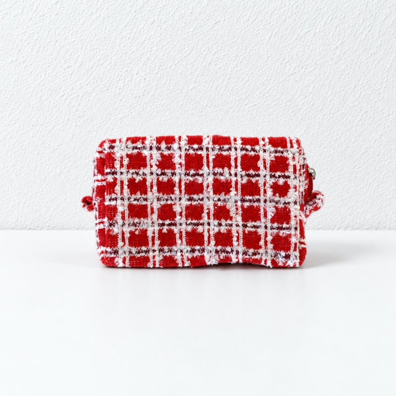 CouldNook Patterned Cosmetic Pouch - Winter Motifs and Zip Closure