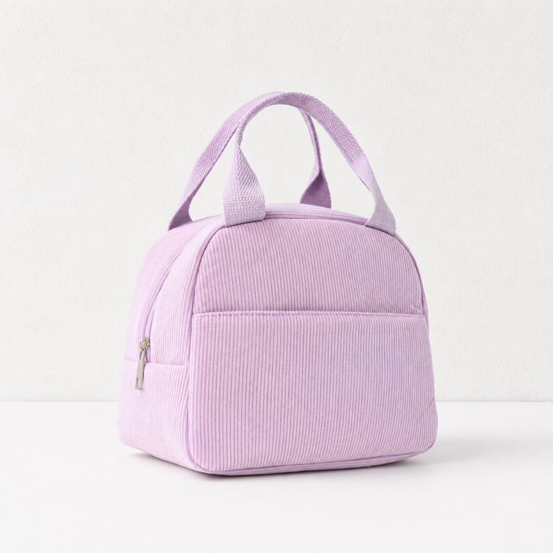 CouldNook Ribbed Lunch Bag - Rounded Top and Front Pocket