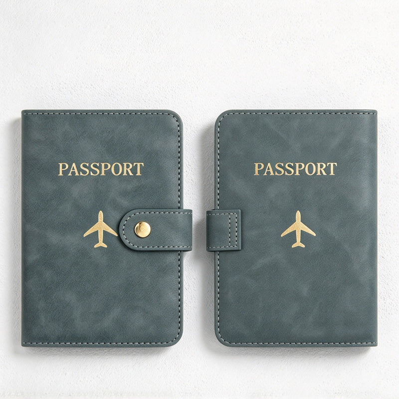 CouldNook Passport Holder - Snap Strap and Multiple Interior Card Pockets