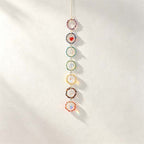 CouldNook Seven Ring Suncatcher - Colorful Stone Chip Outlined Circles