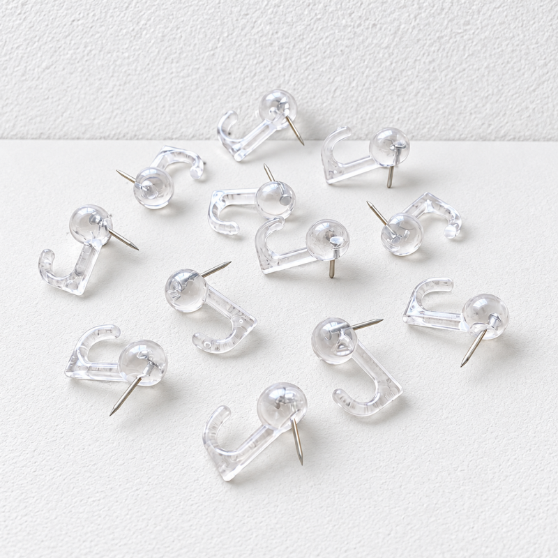 CouldNook Clear Push Pin Clip - Seven Display Attachment Options