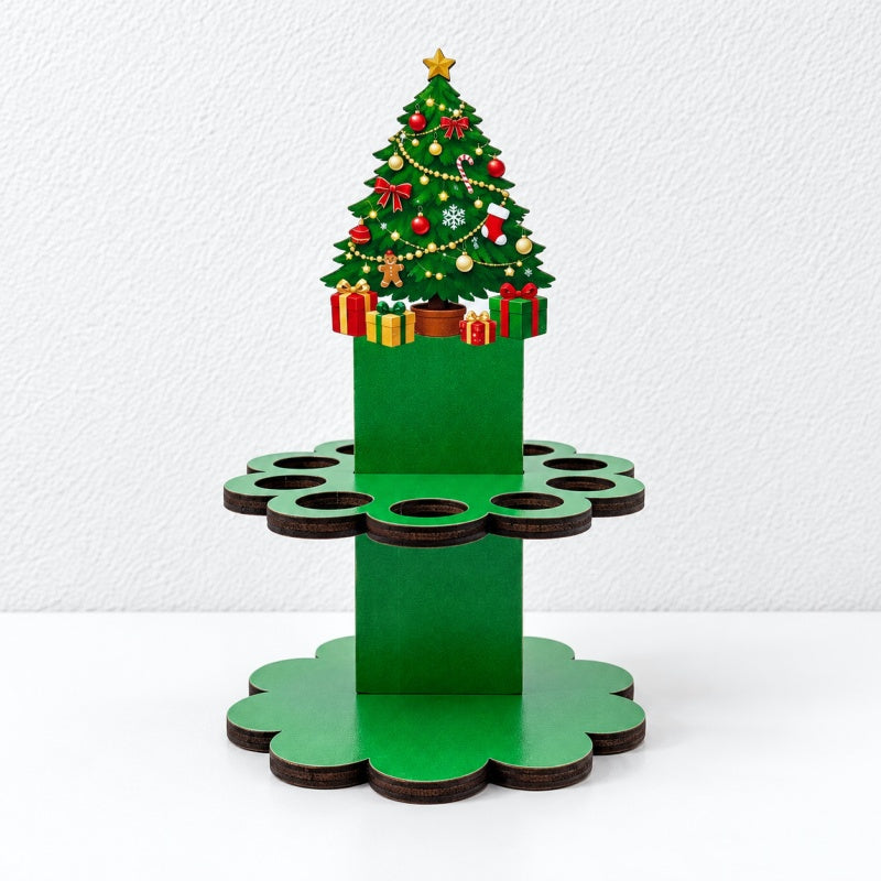 CouldNook Christmas Money Holder - Character Topper and Tiered Stand