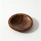 CouldNook Walnut Wood Platter - Wide Rounded Serving Tray