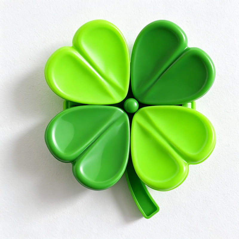 CouldNook Clover Bag Clip Set - Heart-Shaped Leaves and Magnetic Storage