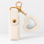CouldNook Lipstick Pouch And Mirror - Snap Tab And Heart-Shaped Detail