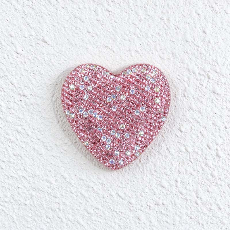 CouldNook Heart Folding Mirror - Rhinestone Decoration and Compact Style Options