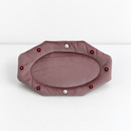 CouldNook Velvet Pearl Jewelry Mat - Scalloped Oval Tray