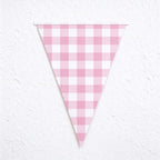 CouldNook Pink Gingham Party Tableware - Scalloped Plates And Matching Accessories
