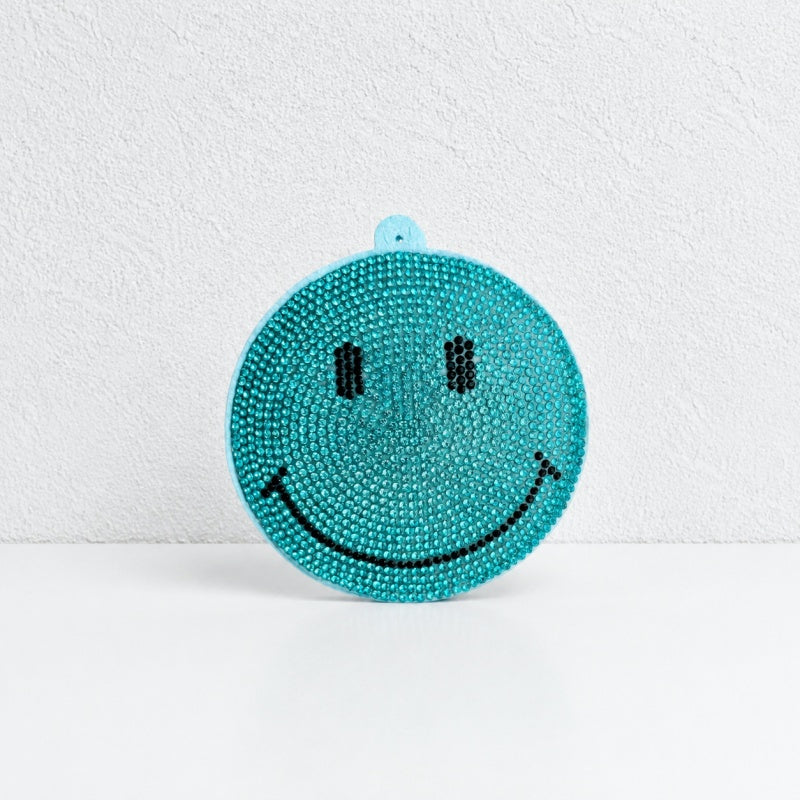 CouldNook Rhinestone Smiley Face Charm - Star Bag Pendant