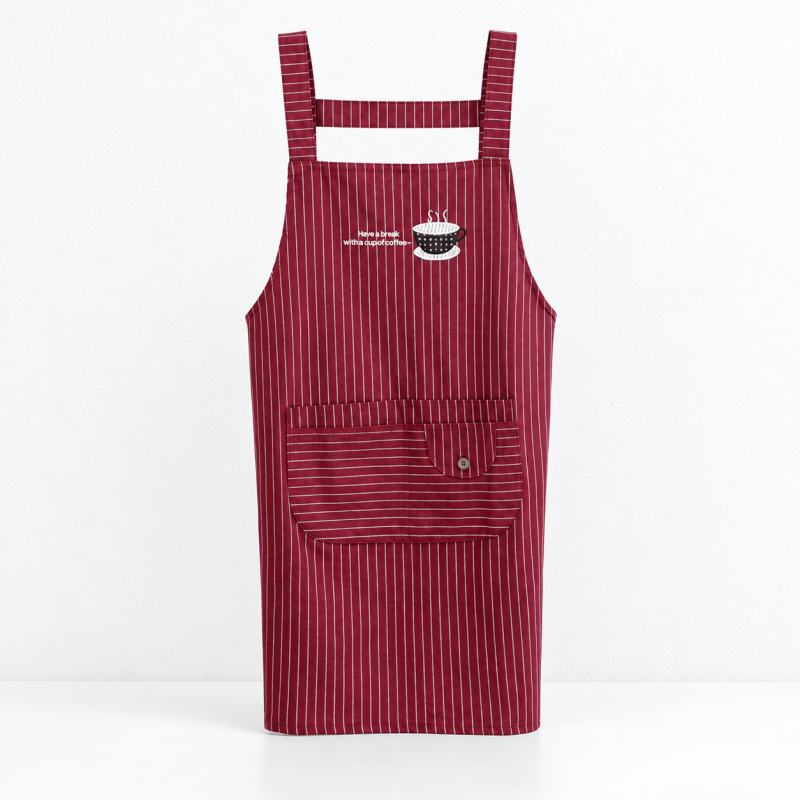 CouldNook Floral Kitchen Apron - Compact Textured Silhouette Kitchen Wear