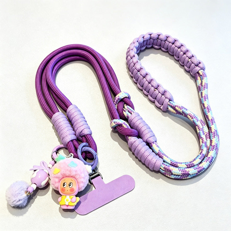 CouldNook Character Charm Phone Strap - Braided Shoulder Cord