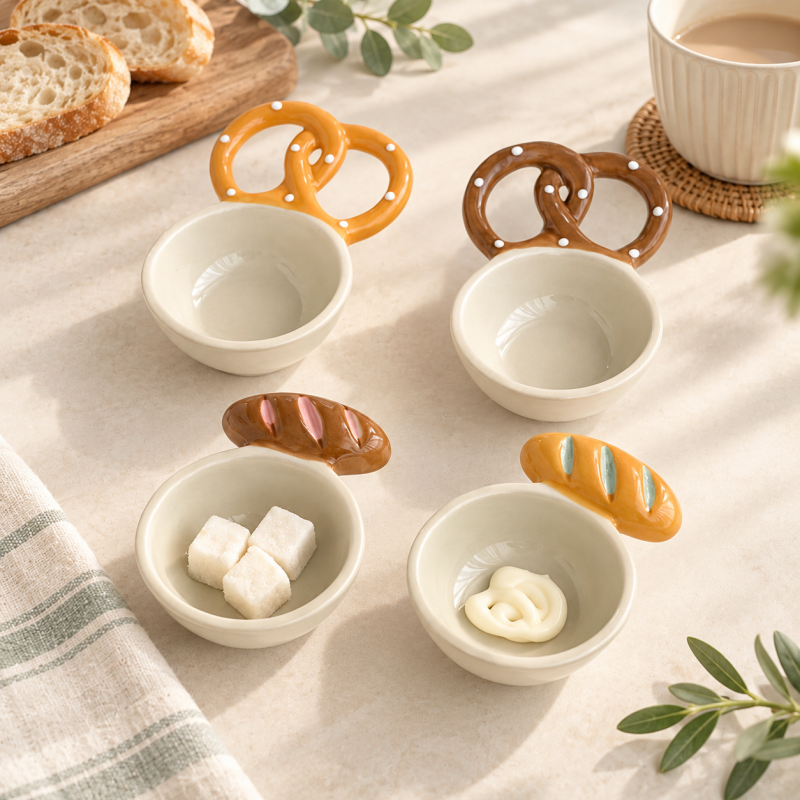 CouldNook Bread Accent Dipping Bowl - Baguette or Pretzel