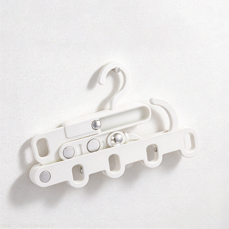 CouldNook Folding Hanger Organizer - Five Slots and Rotating Upper Hook