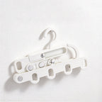 CouldNook Folding Hanger Organizer - Five Slots and Rotating Upper Hook