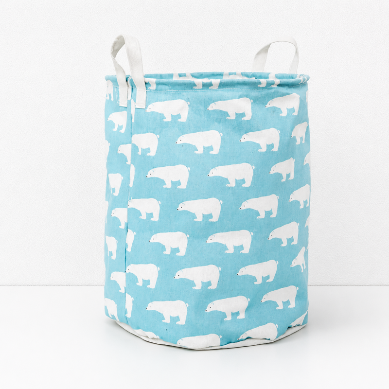 CouldNook Foldable Laundry Hamper - Printed Dual-Handle Storage Bin