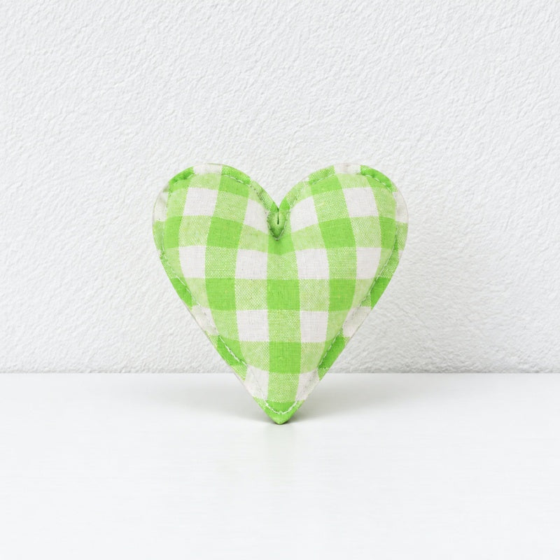 CouldNook Fabric Heart Decoration - Padded Shape And Patterned Textile Exterior