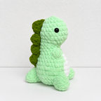 CouldNook Yarn Dinosaur Doll Ornament - Rounded Standing Silhouette