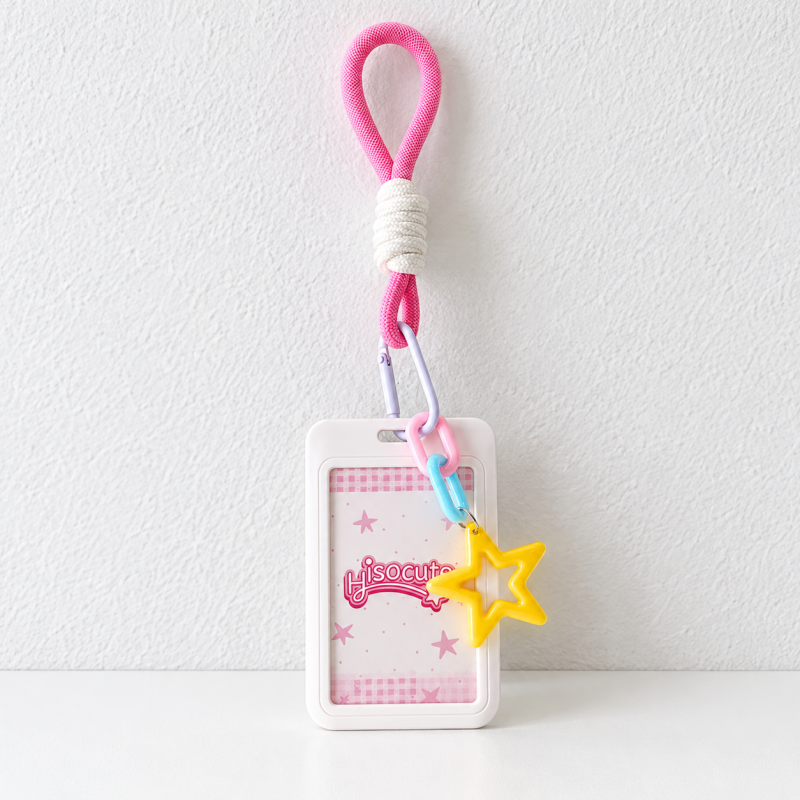 Photo Card Holder - Pastel Frame and Star Charm