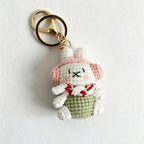CouldNook Plush Rabbit Doll Keychain - Scarf Character Outfit