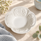 CouldNook Floral Dipping Dish - Embossed Scalloped Rim