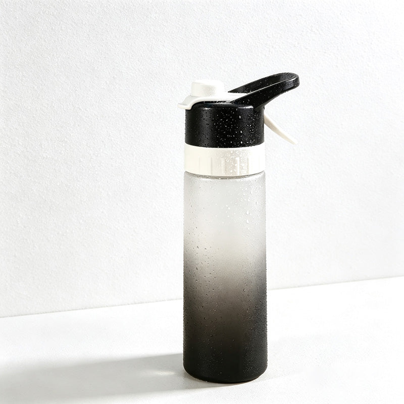CouldNook Misting Water Bottle - Trigger Spray and Separate Drinking Opening