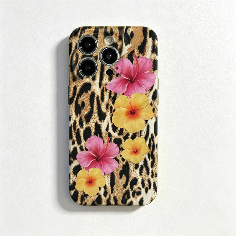 CouldNook iPhone 17 Series Floral Leopard Phone Case - Vibrant Pattern Cover