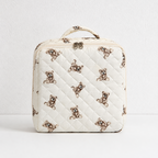 CouldNook Compartment Cosmetic Organizer - Quilted Case and Top Handle