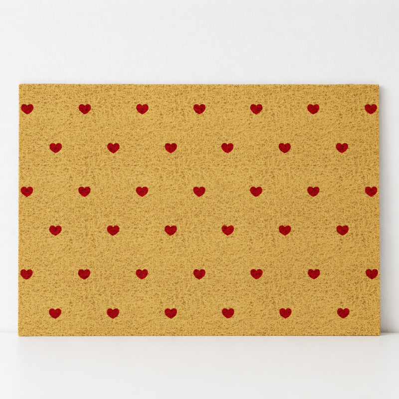 CouldNook Heart Print Entrance Mat - Five Color Choices