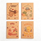 CouldNook Mini Notebook - Paper Covers and Assorted Cartoon Character Illustrations