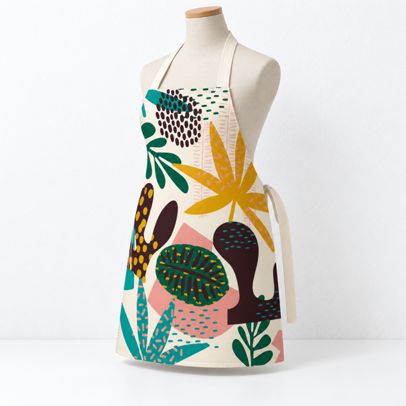 CouldNook Printed Kitchen Apron - Animals and Abstract Patterns