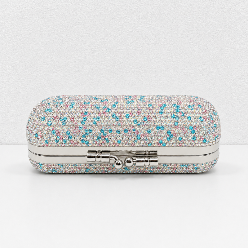 CouldNook Rhinestone Lipstick Case - Crystal Mirror Box