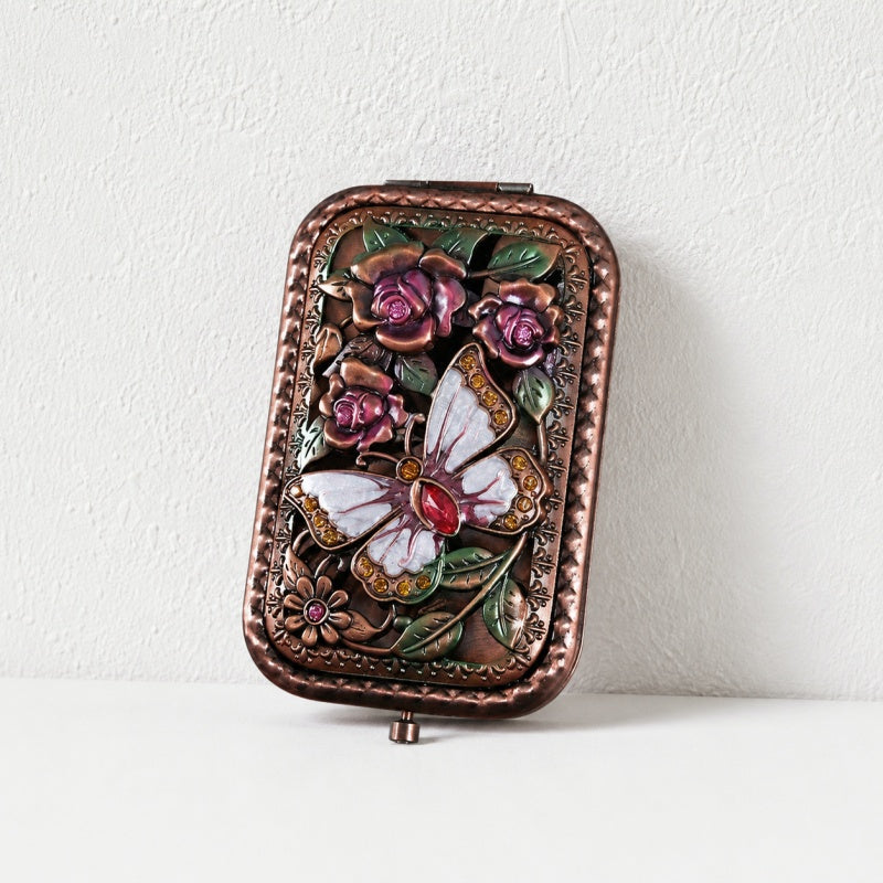 CouldNook Floral Folding Compact Mirror - Folding Support Profile