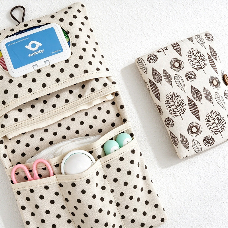 Foldable Cotton Diaper and Wipes Organizer
