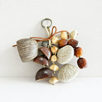 CouldNook Curved Seed Shell Hanging Charm - Loop Clasp Attachment