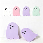 CouldNook Pastel Ghost Sticky Notes - Simple Face and Scalloped Shape