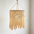 CloudNook Macrame Cotton Rope Lamp Shade‑Boho Hanging Lampshade