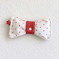 CouldNook Bow Glasses Pouch - Patterned Fabric And Center Snap Tab