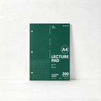 CouldNook Tear-Off Lecture Notebook - Three Punched Holes and Ruled Sheets