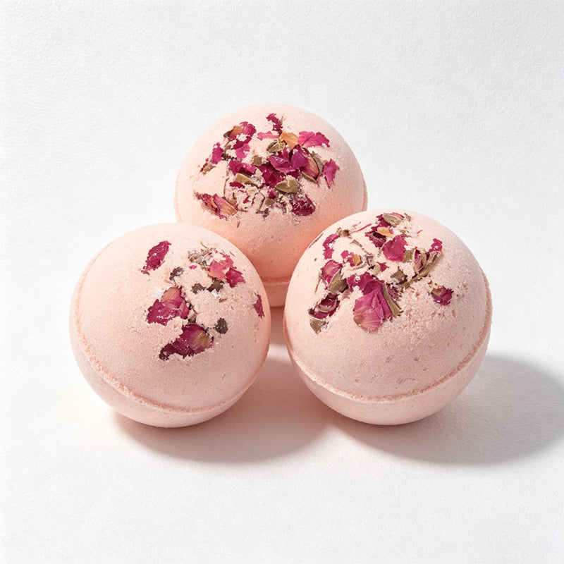 CouldNook Rose Petal Bath Bomb - Pink Botanical Sphere