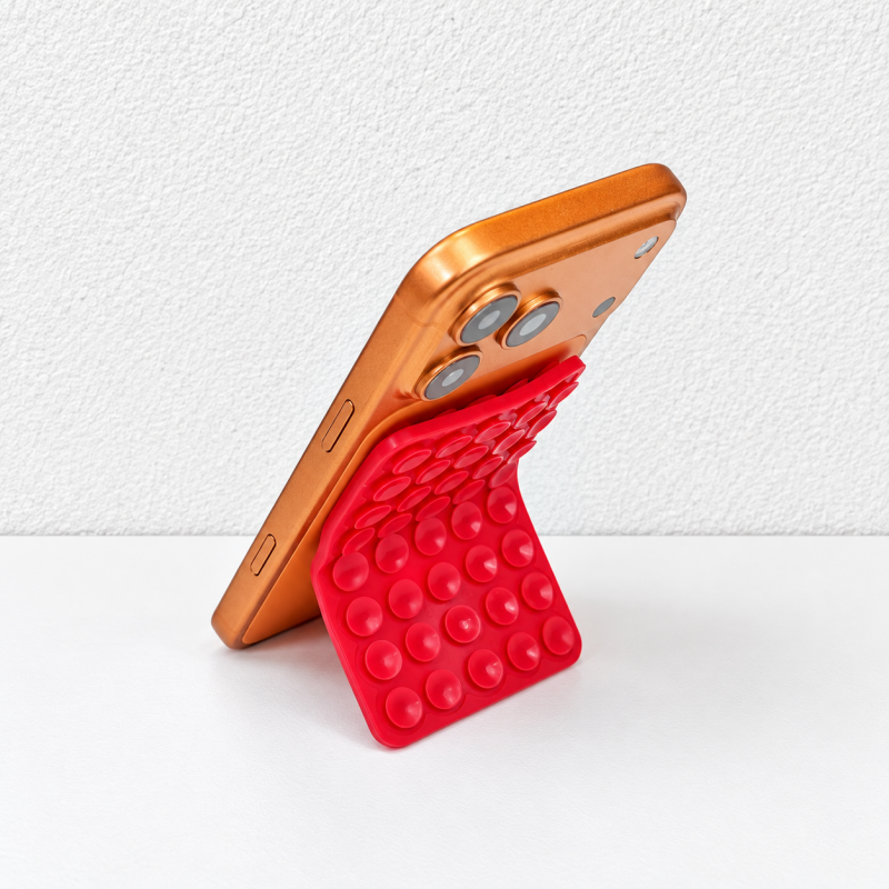 CouldNook Flexible Suction Phone Stand - Double-Sided Cups and Bendable Rectangular Body