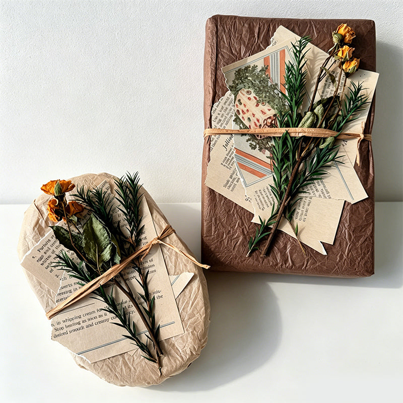 CouldNook DIY Vintage Gift Wrapping Kit - Aesthetic Paper & Accessories Set