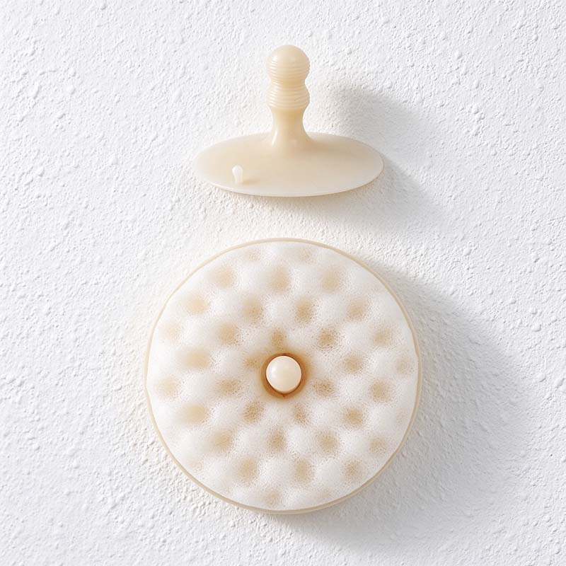CouldNook Round Dish Sponge - Textured Faces And Separate Suction Holder