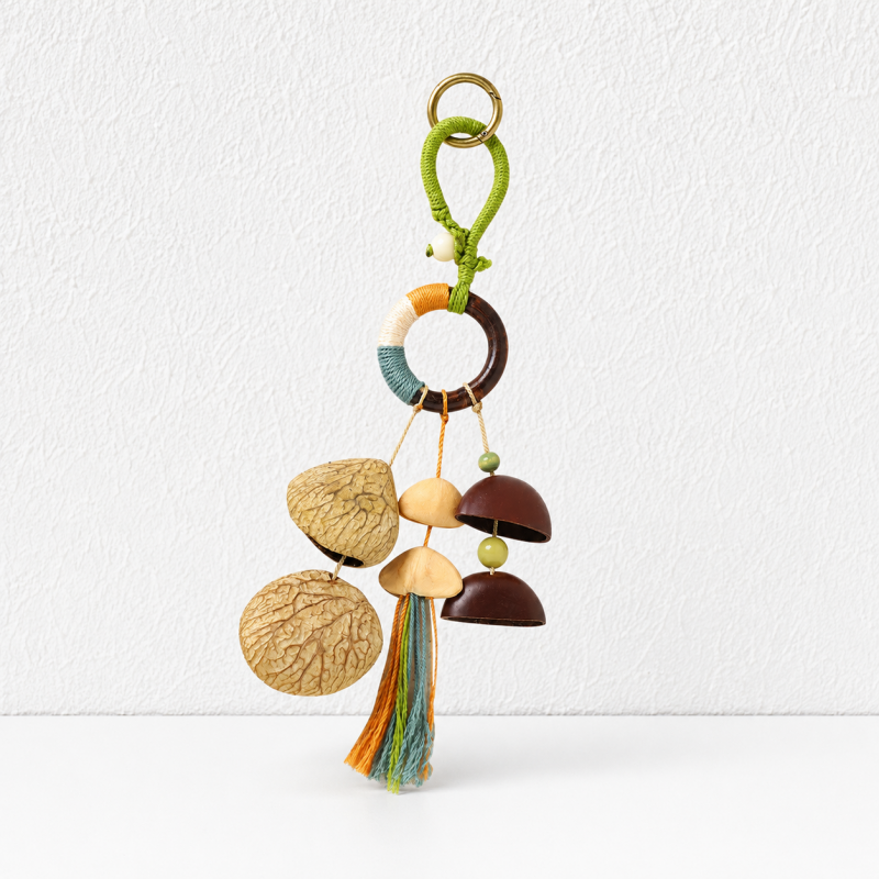 CouldNook Botanical Seed Bag Charm - Forest Nut Keychain