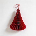 CouldNook Honeycomb Paper Tree Ornament - Layered Folds and Hanging Cord