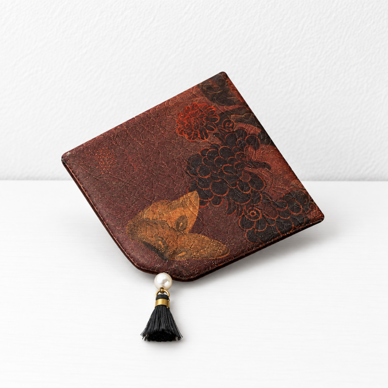 CouldNook Tasseled Floral Fabric Coaster - Double Sided Print