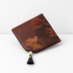 CouldNook Tasseled Floral Fabric Coaster - Double Sided Print