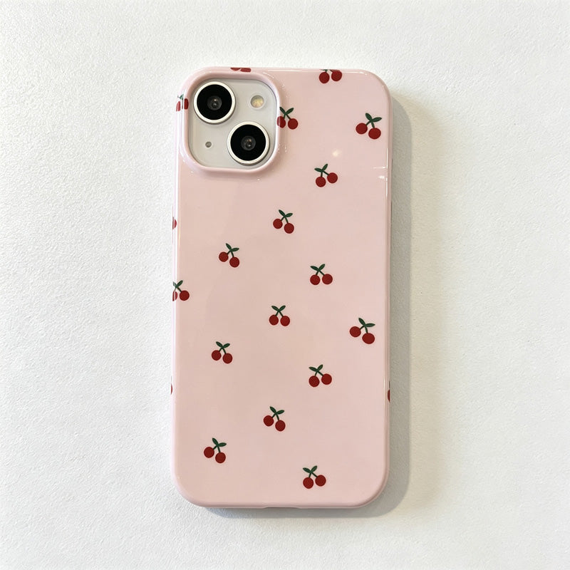 CouldNook  iPhone 17 Series 2-in-1 Cherry Print Phone Case - Smooth Base Cover
