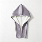 CouldNook Double Layer Satin Hair Towel Wrap - Hooded Drying Cap